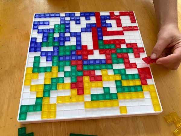 Try Blokus AND The Nerdy Parent Original Add-On Game, Blokris 🟥 🟨 🟩 🟦